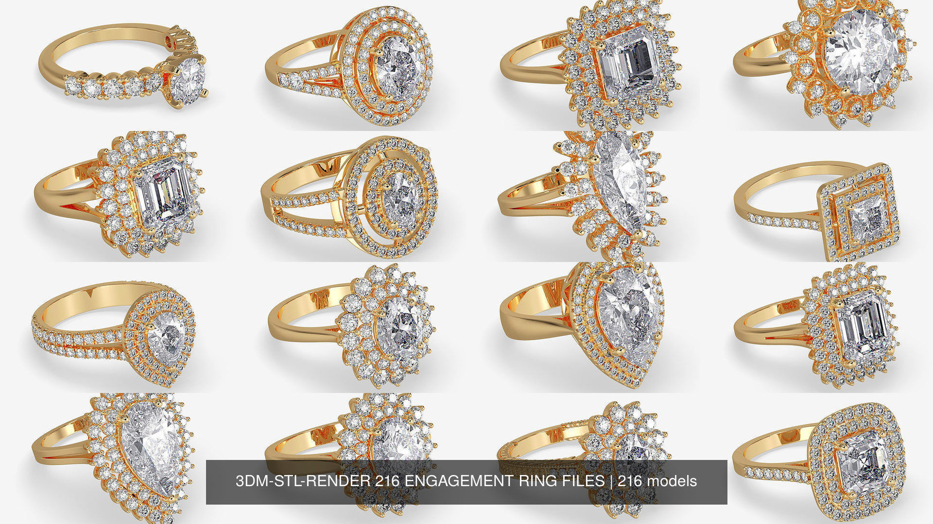 3DM-STL-RENDER 317 ENGAGEMENT RING FILES 3D Model Collection_91