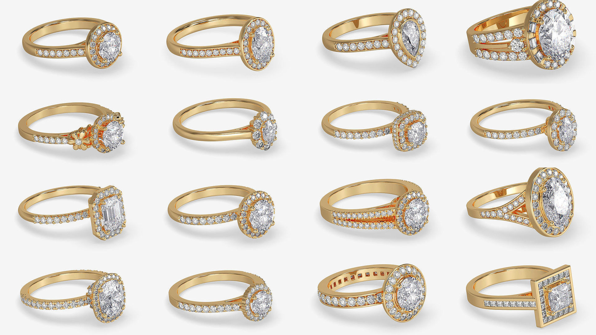 3DM-STL-RENDER 317 ENGAGEMENT RING FILES 3D Model Collection_77