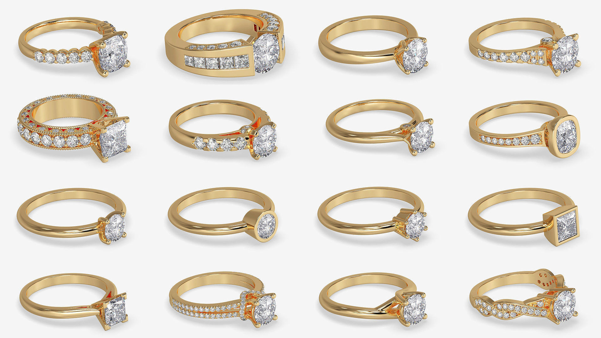 3DM-STL-RENDER 317 ENGAGEMENT RING FILES 3D Model Collection_87