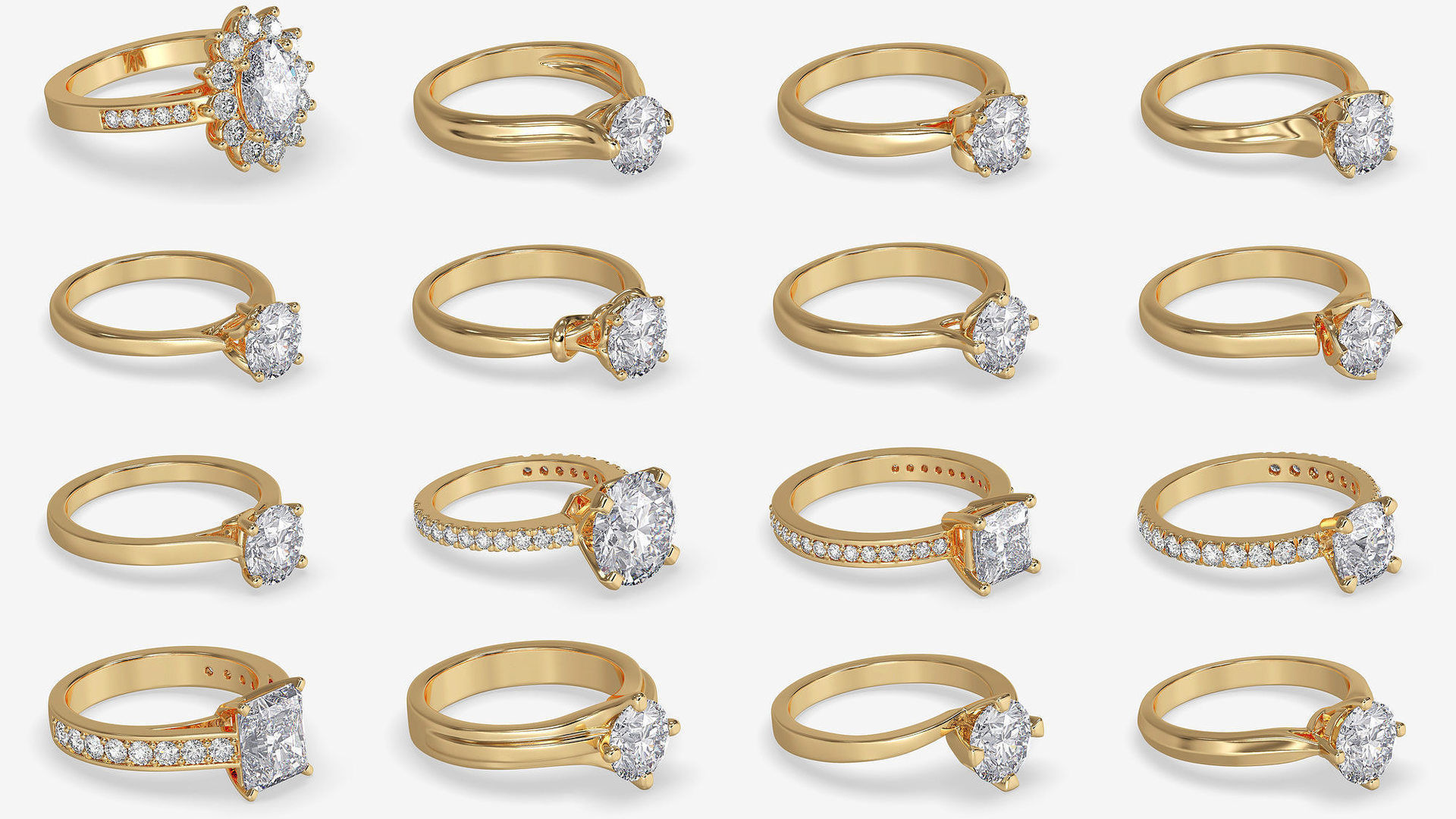3DM-STL-RENDER 317 ENGAGEMENT RING FILES 3D Model Collection_81