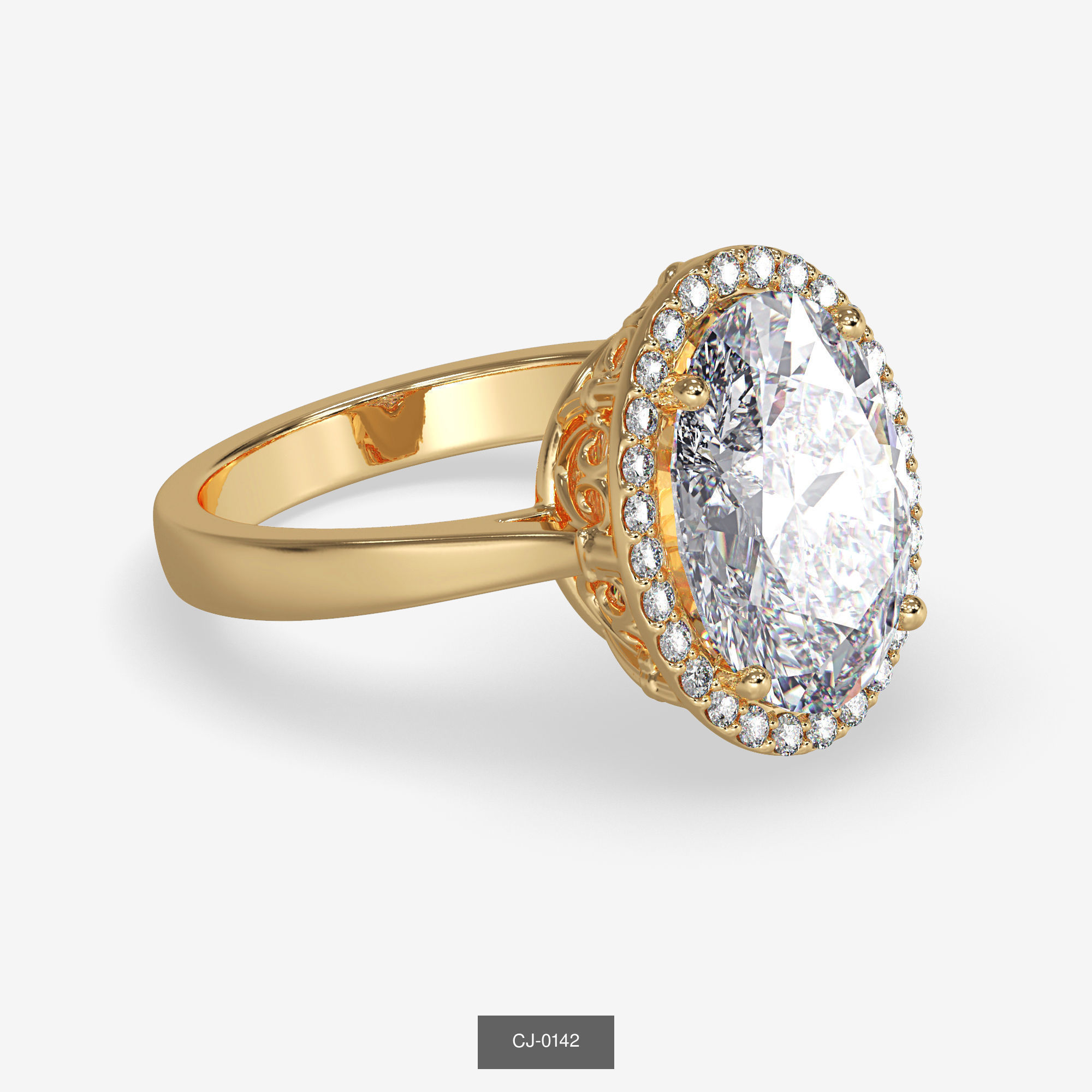 3DM-STL-RENDER 317 ENGAGEMENT RING FILES 3D Model Collection_172