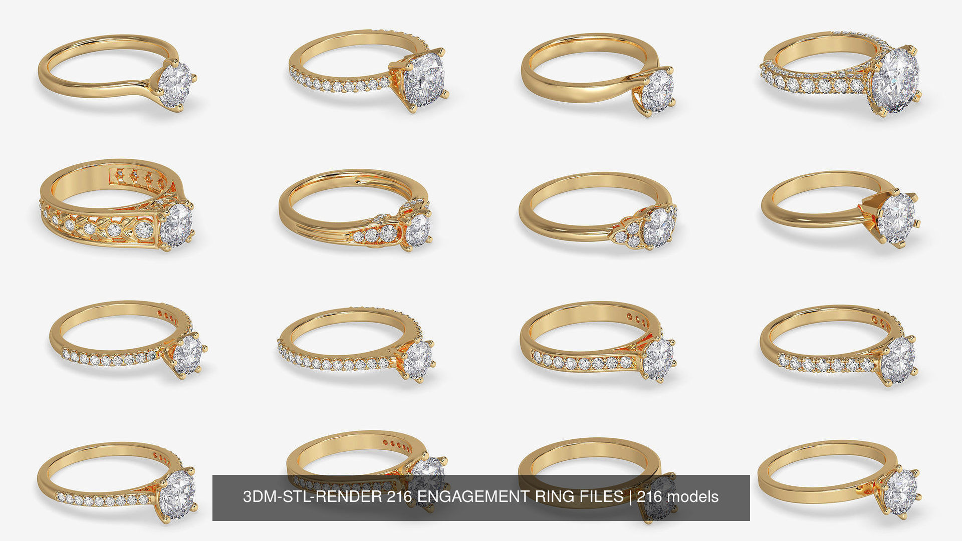3DM-STL-RENDER 317 ENGAGEMENT RING FILES 3D Model Collection_71