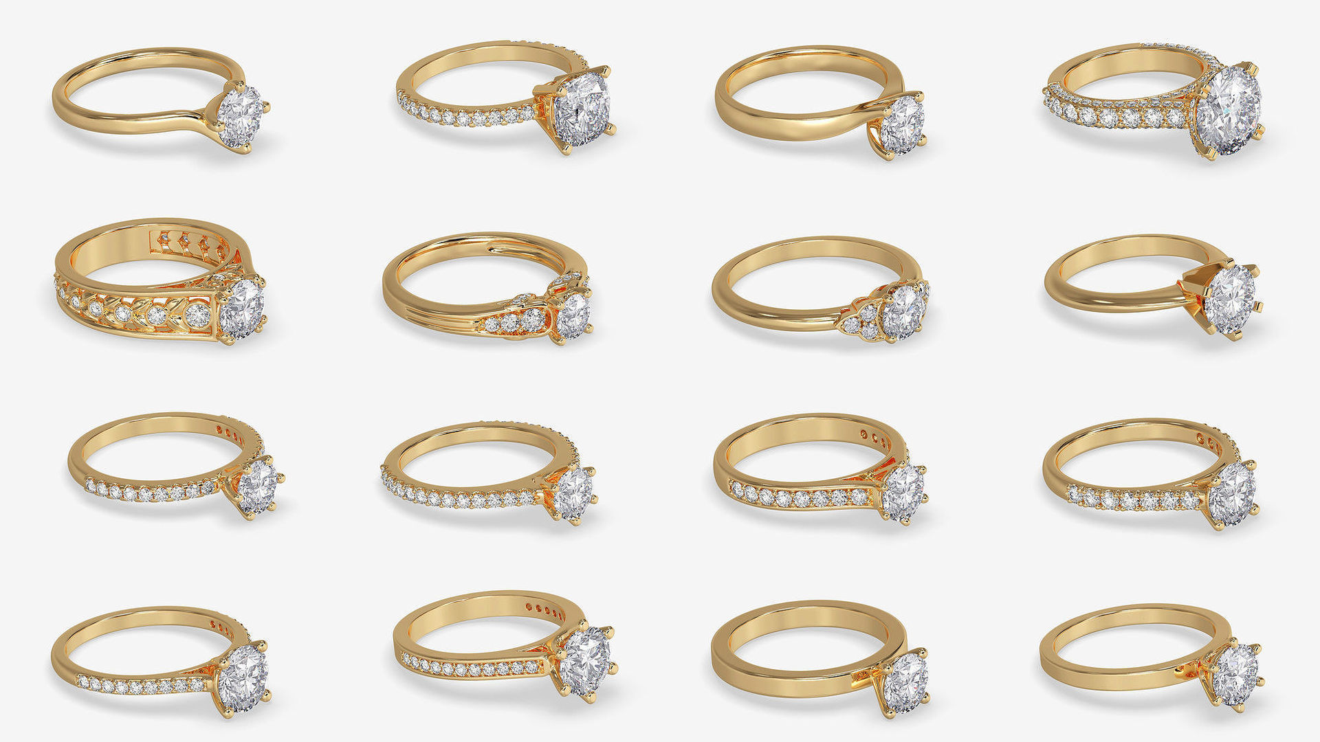 3DM-STL-RENDER 317 ENGAGEMENT RING FILES 3D Model Collection_68