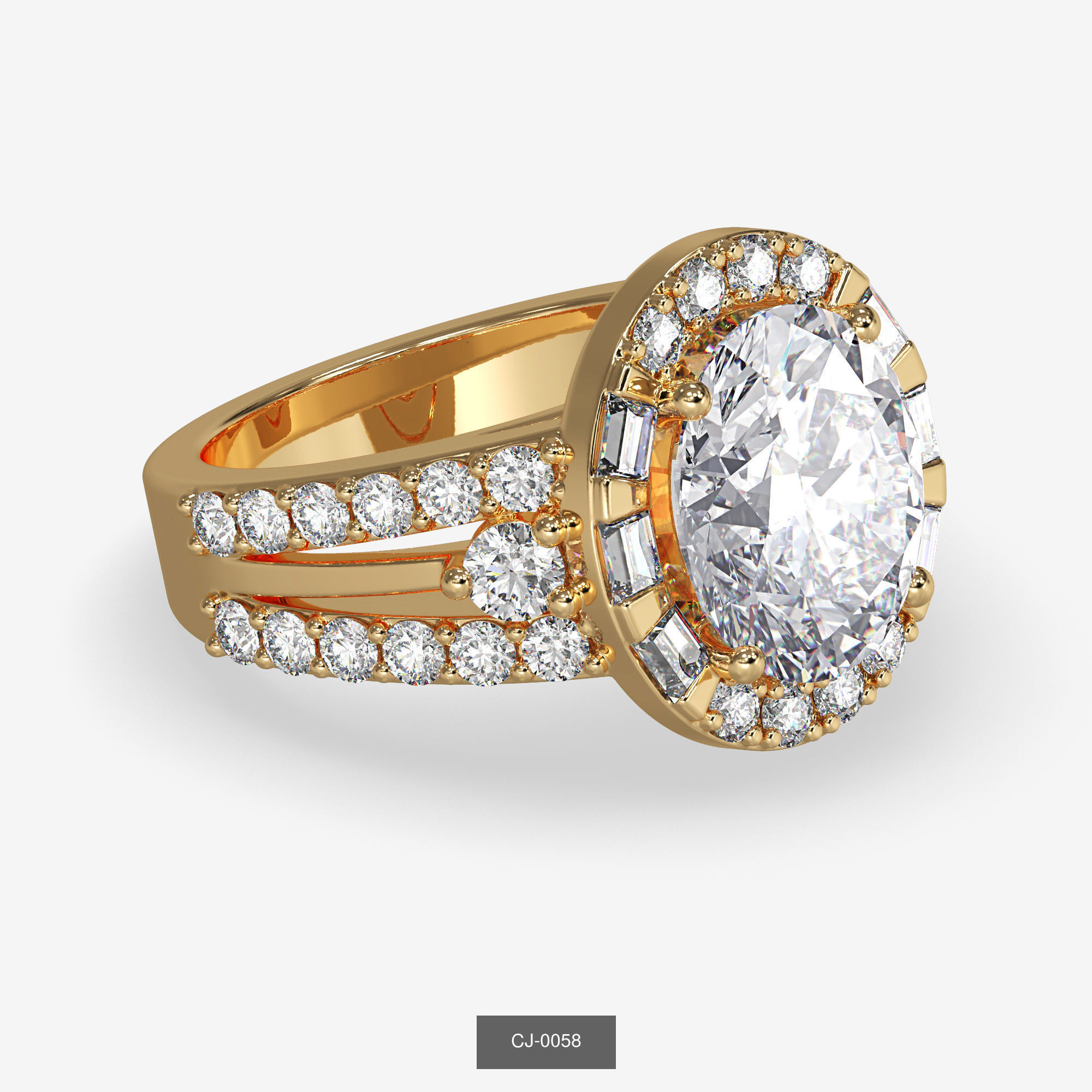 3DM-STL-RENDER 317 ENGAGEMENT RING FILES 3D Model Collection_157