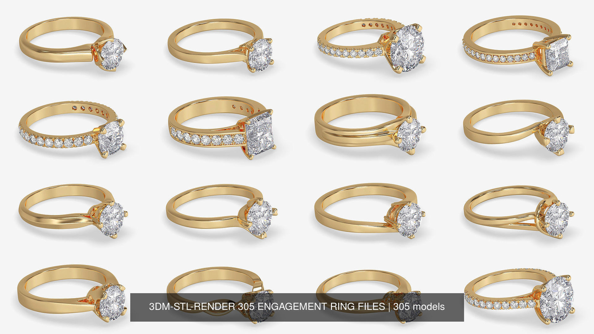 3DM-STL-RENDER 317 ENGAGEMENT RING FILES 3D Model Collection_63