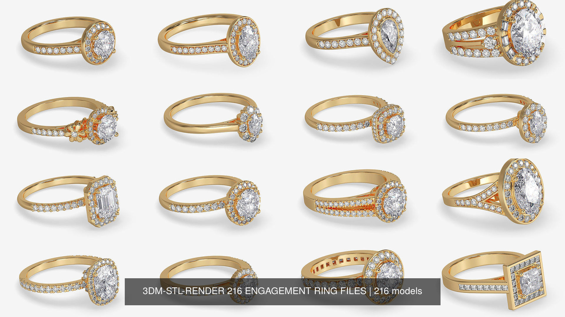 3DM-STL-RENDER 317 ENGAGEMENT RING FILES 3D Model Collection_78