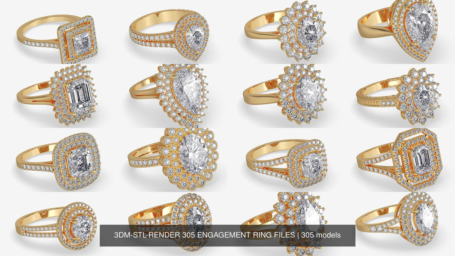 3DM-STL-RENDER 317 ENGAGEMENT RING FILES 3D Model Collection_72