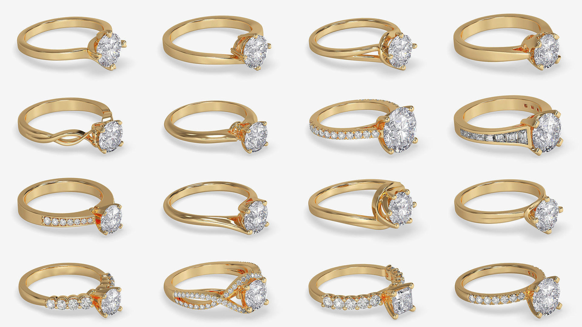 3DM-STL-RENDER 317 ENGAGEMENT RING FILES 3D Model Collection_84