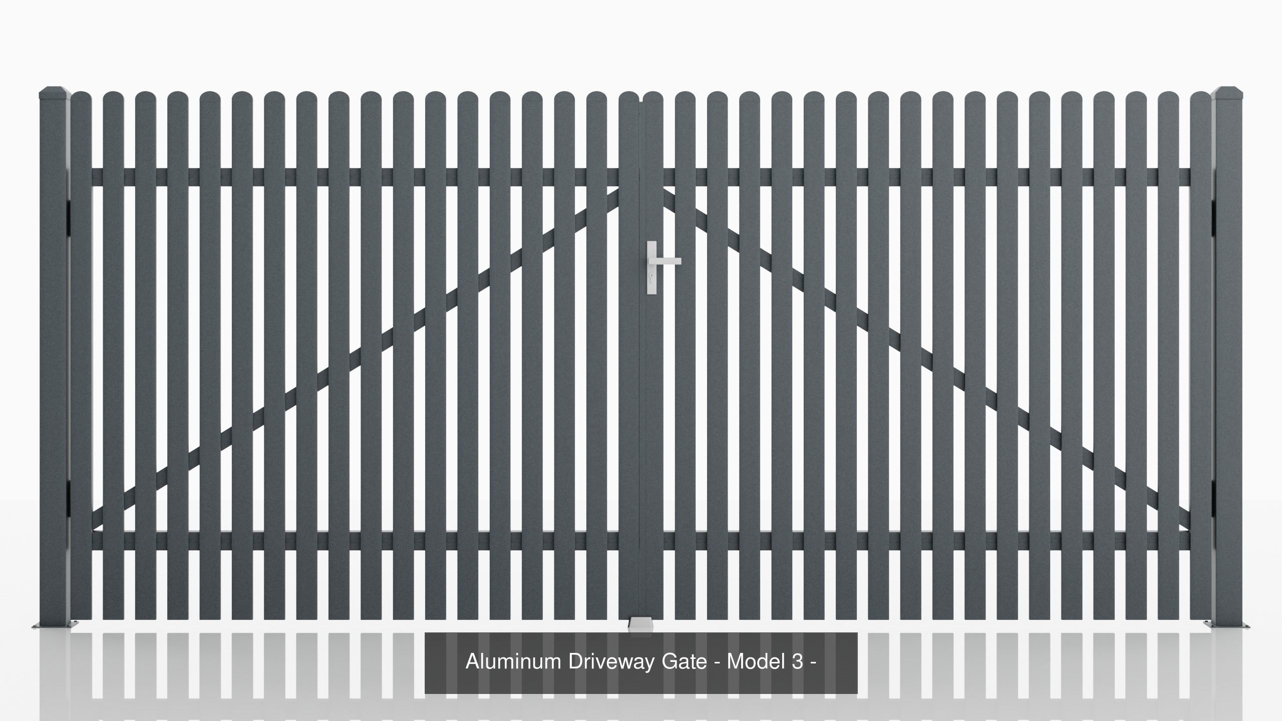 Aluminum Fence Model 3 3D Model Collection_1