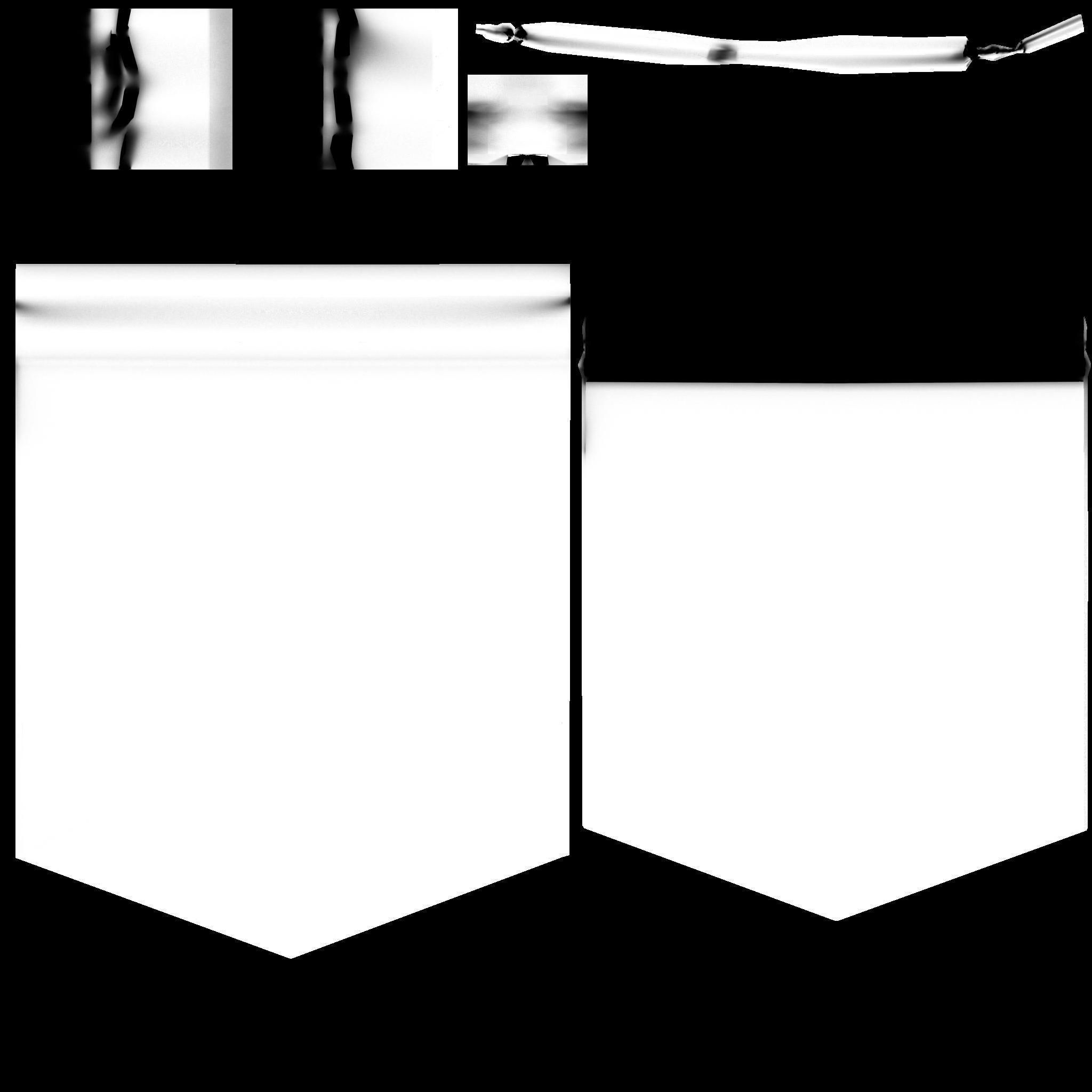 Wall Hanging Banners 1 Low-poly 3D model_10