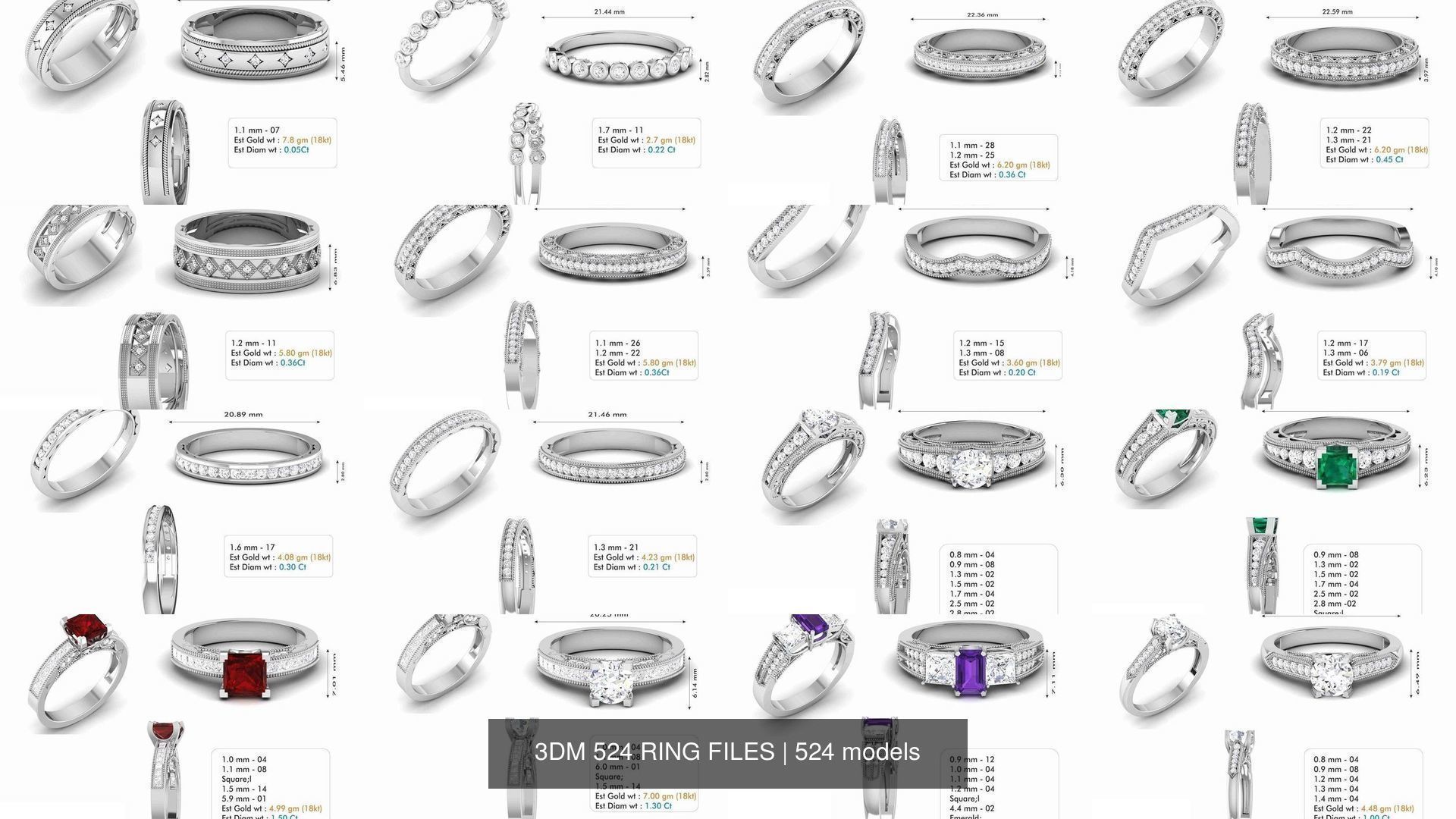 3DM 524 RING FILES 3D Model Collection_8