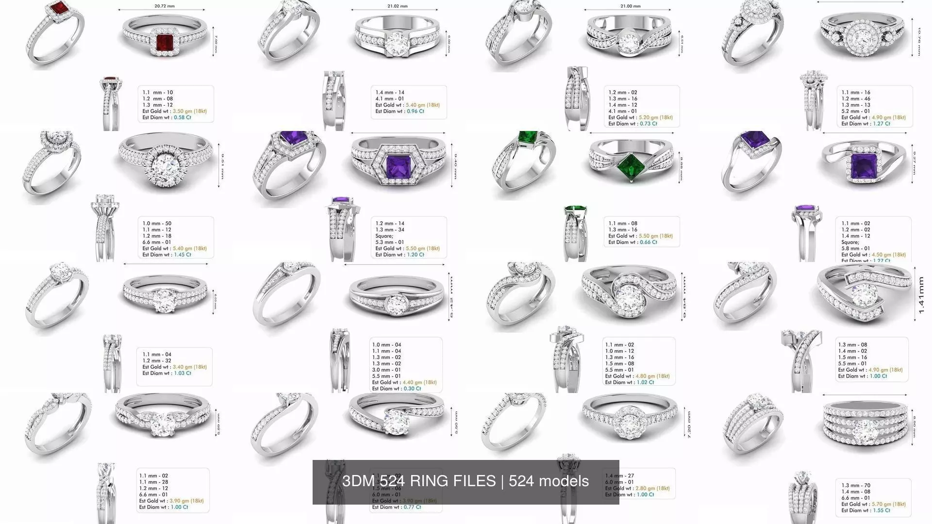 3DM 524 RING FILES 3D Model Collection_0