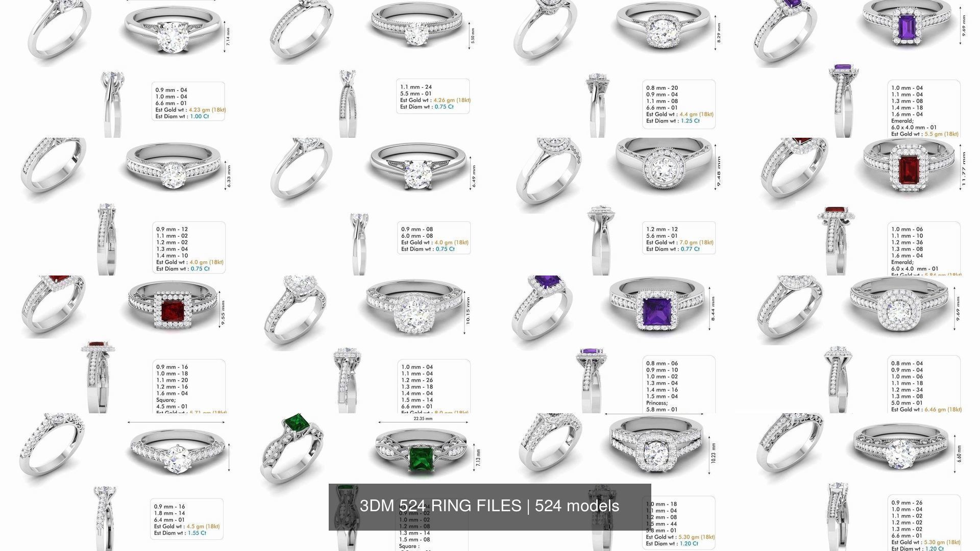 3DM 524 RING FILES 3D Model Collection_24