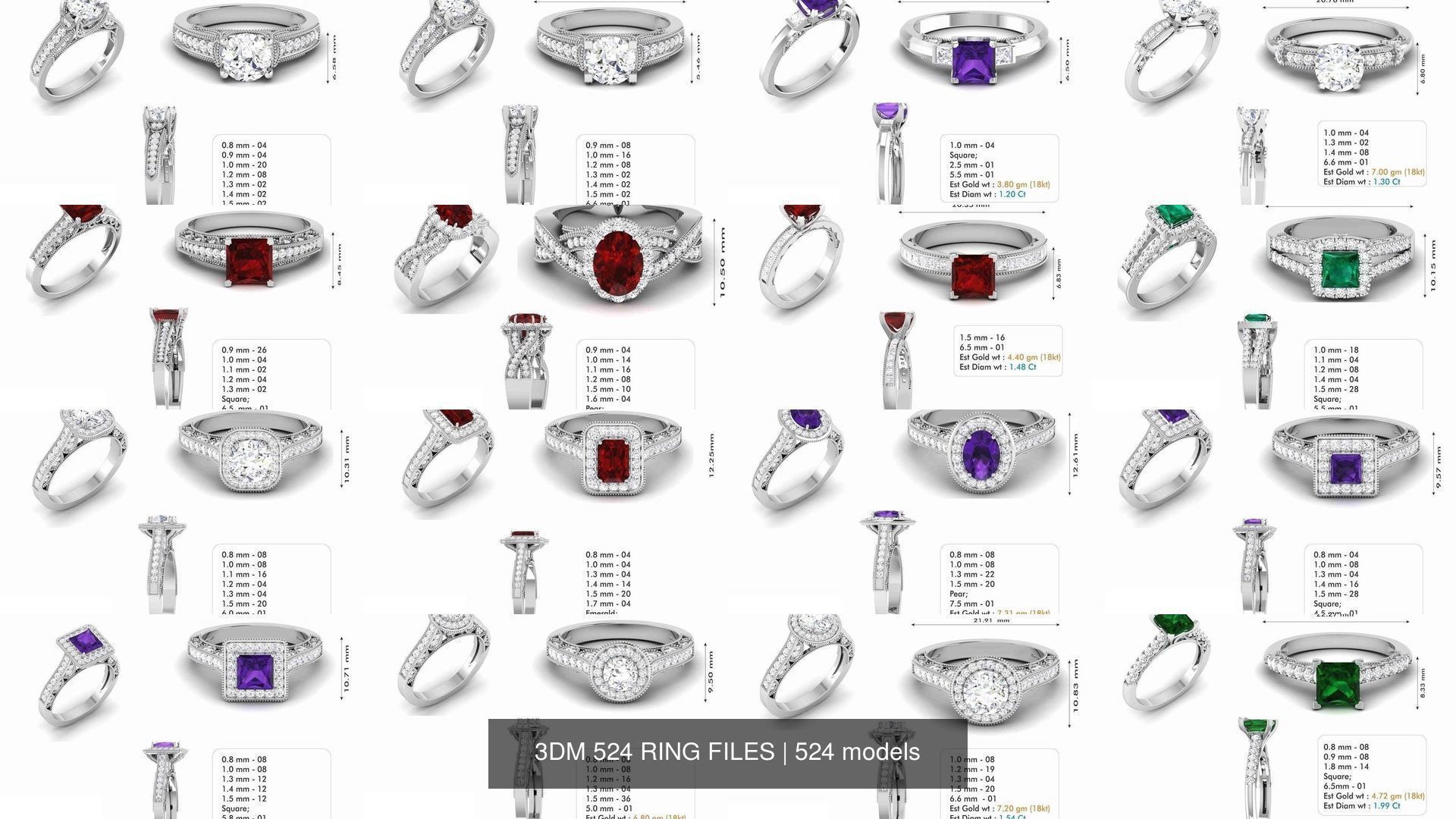 3DM 524 RING FILES 3D Model Collection_10