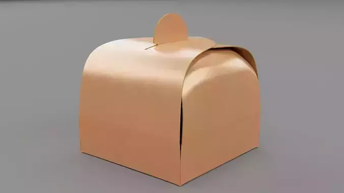 Empty packages cake box