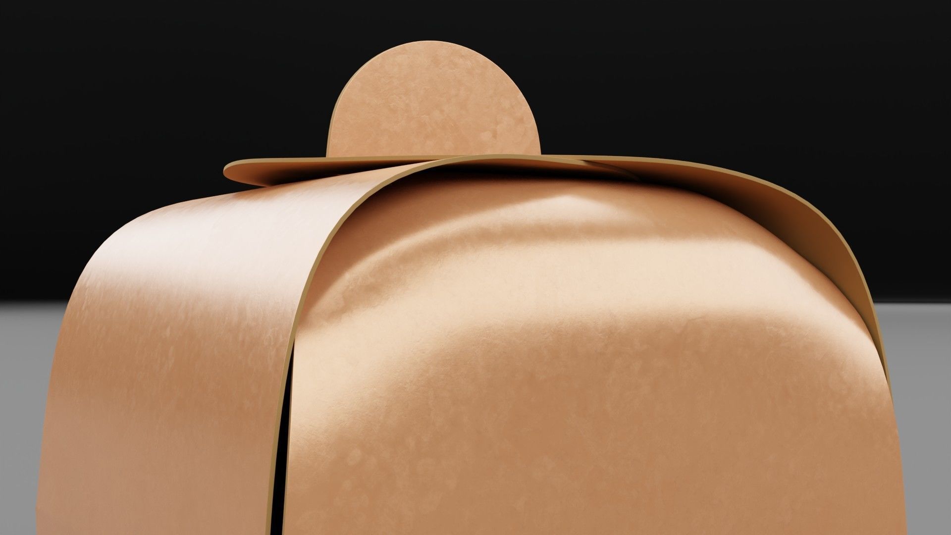 Empty packages cake box Low-poly 3D model_11