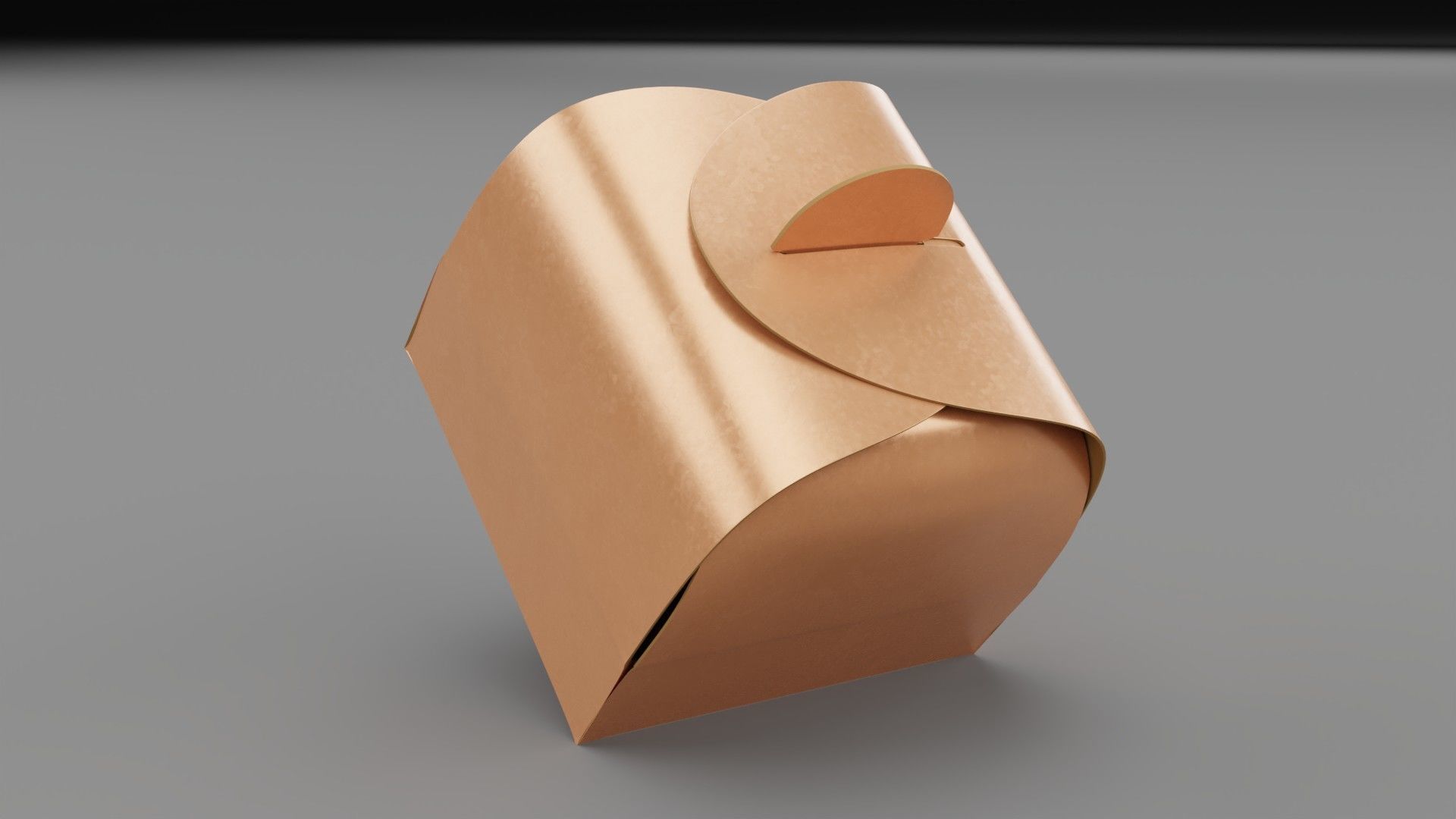 Empty packages cake box Low-poly 3D model_13