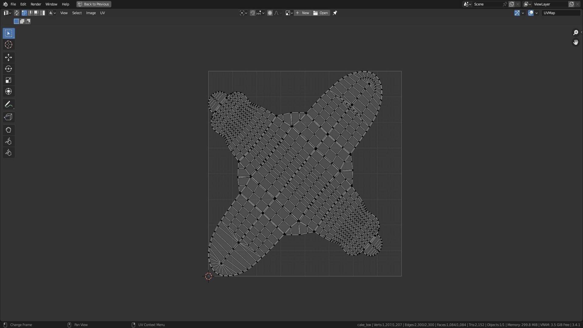 Empty packages cake box Low-poly 3D model_28