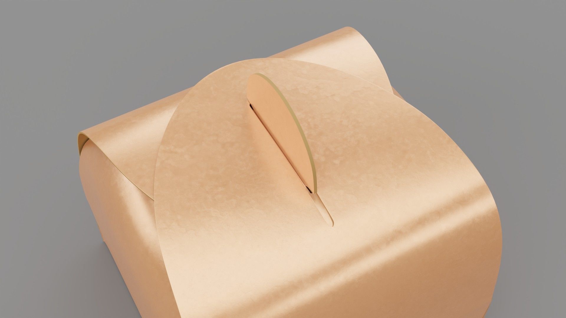 Empty packages cake box Low-poly 3D model_10
