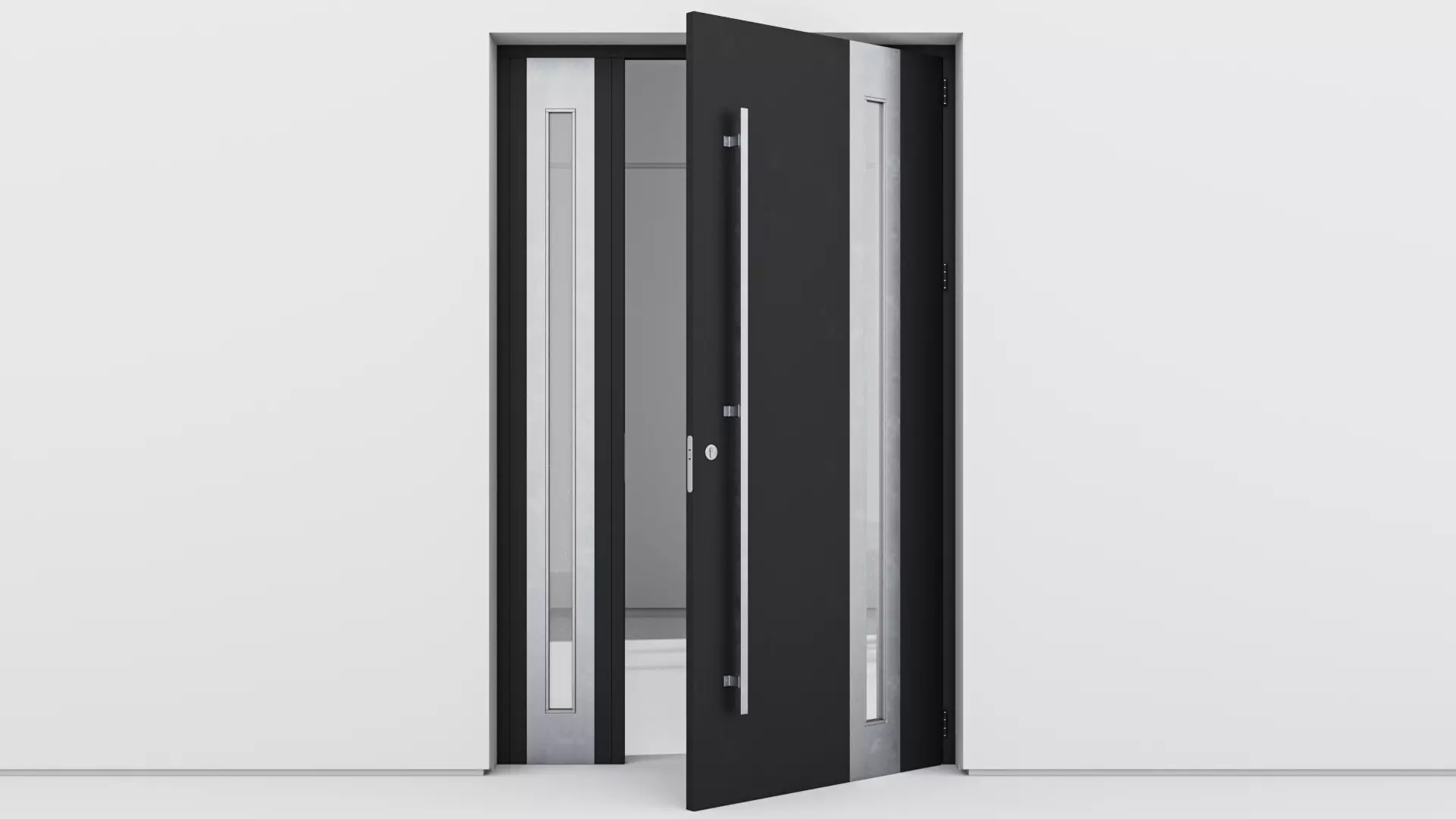 Aluminium door 151 3D model_0