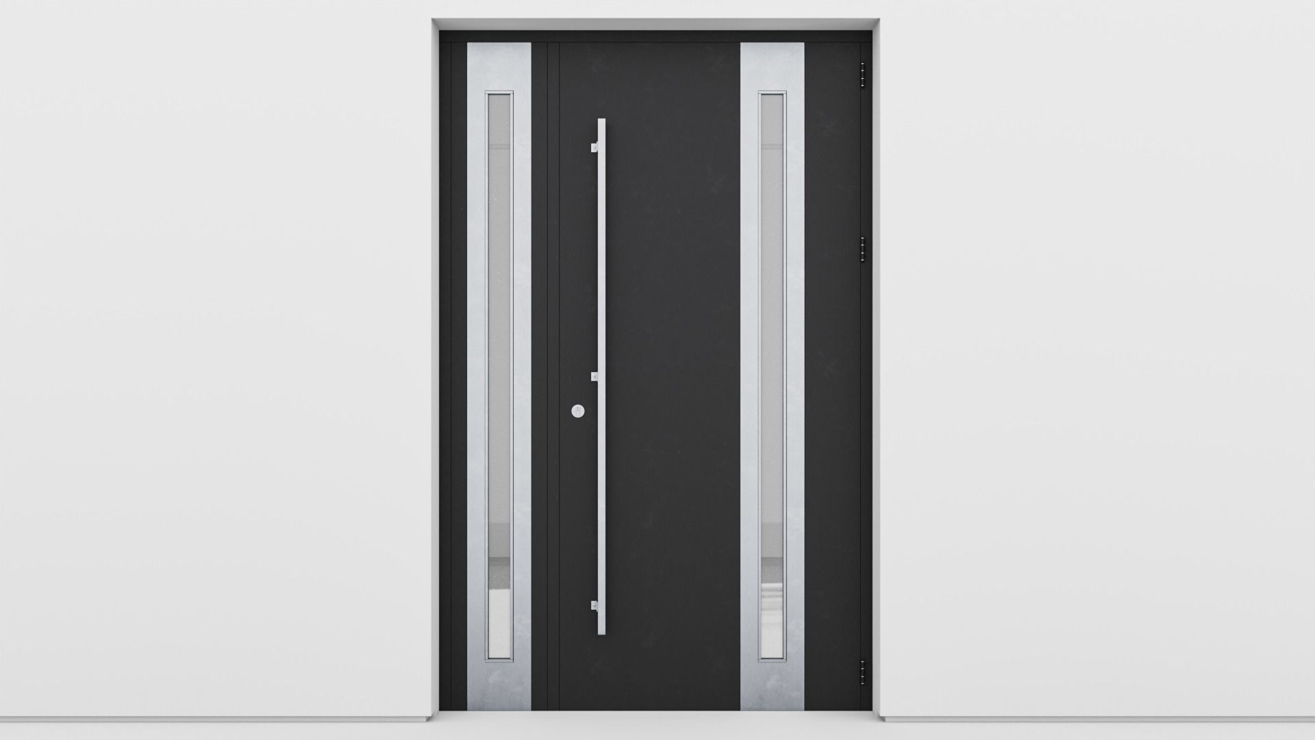 Aluminium door 151 3D model_1
