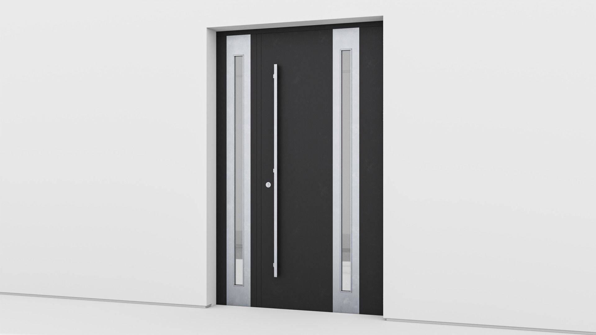 Aluminium door 151 3D model_2