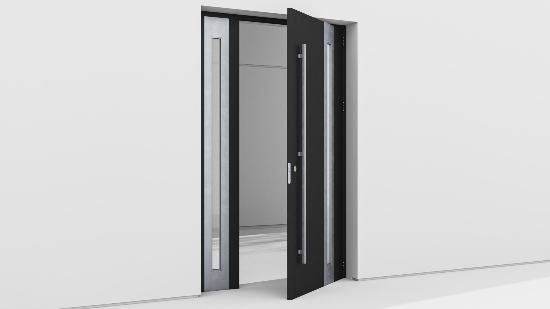 Aluminium door 151 3D model_3