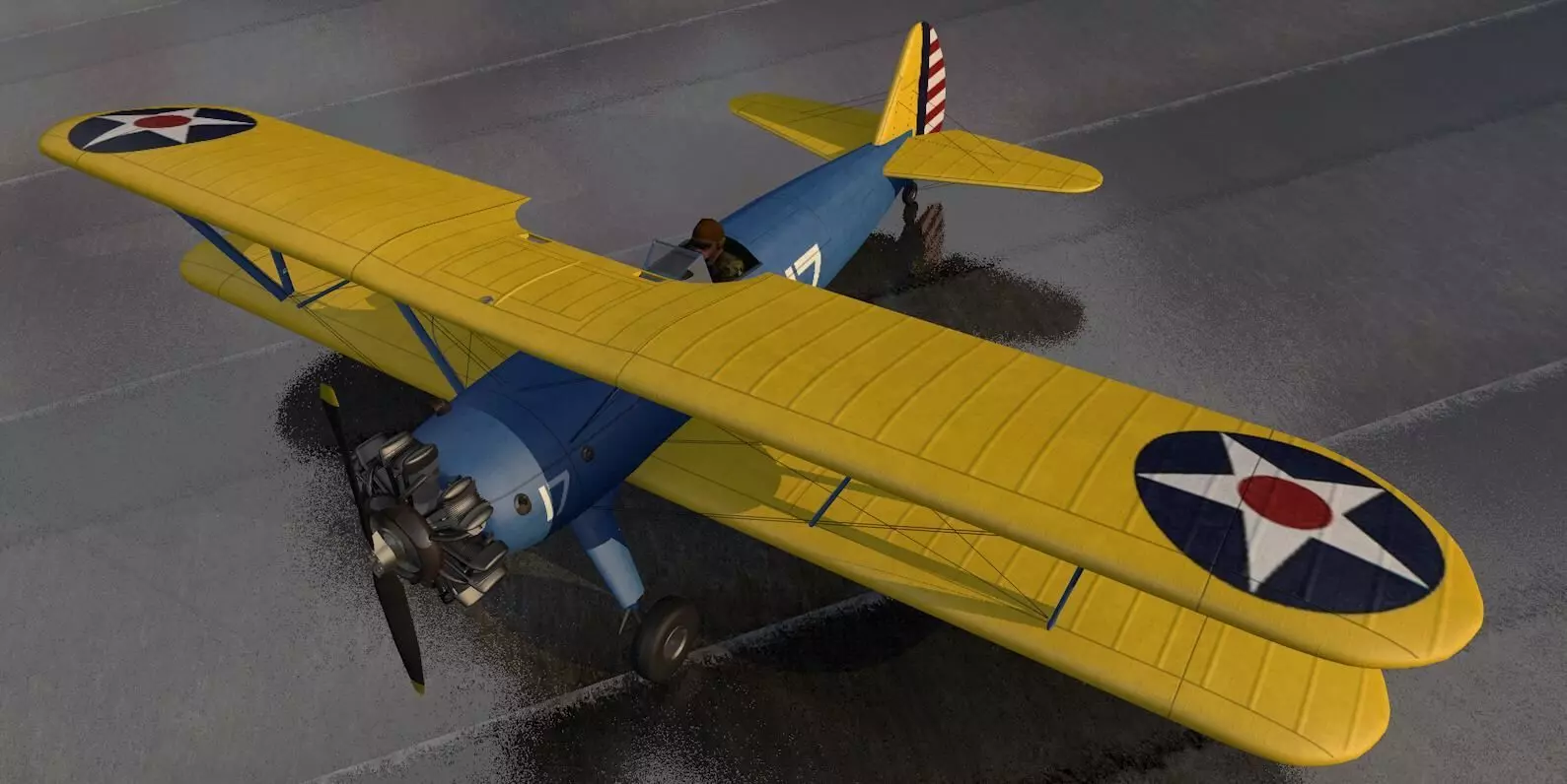Boeing PT-17 Stearman or Kaydet - Model 75 3D model
