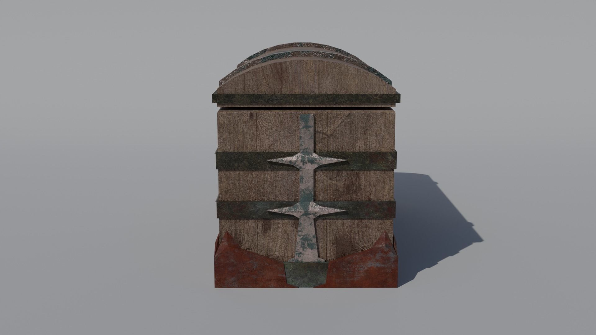 Pirate Chest with Golds 3D model_2