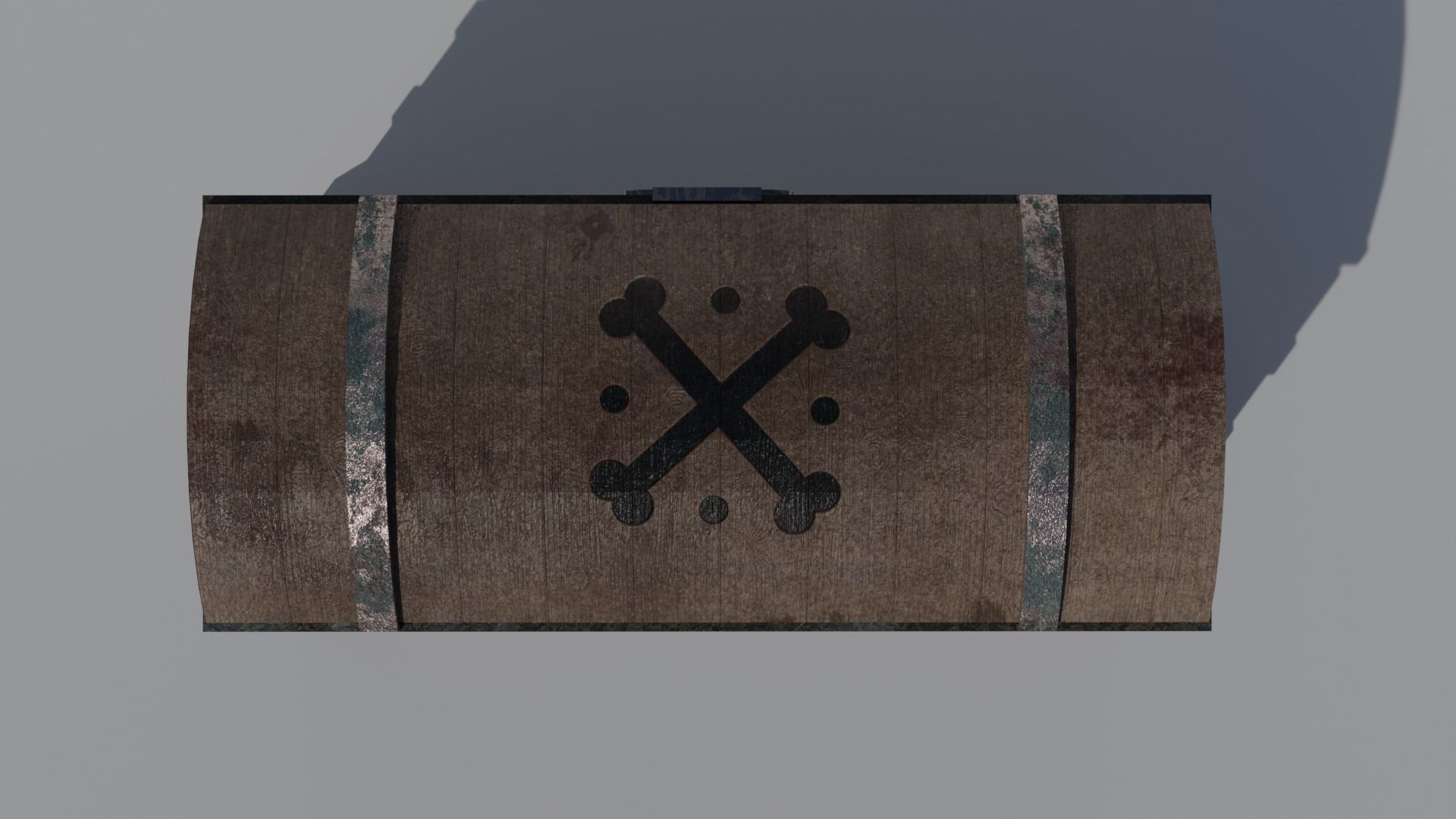 Pirate Chest with Golds 3D model_4