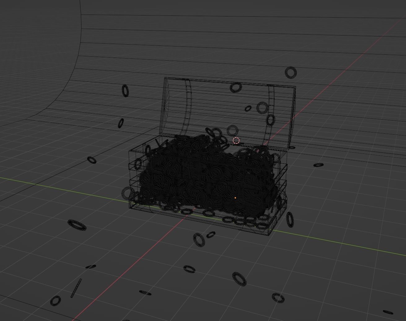 Pirate Chest with Golds 3D model_14