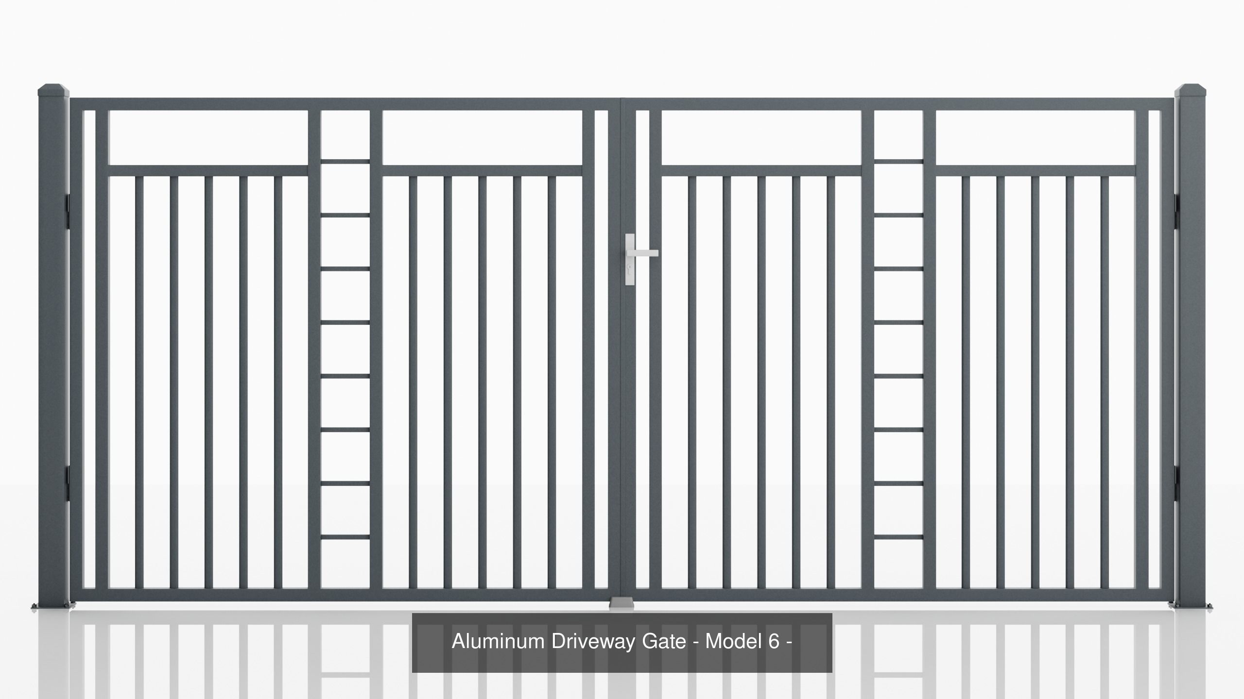 Aluminum Fence Model 6 3D Model Collection_1