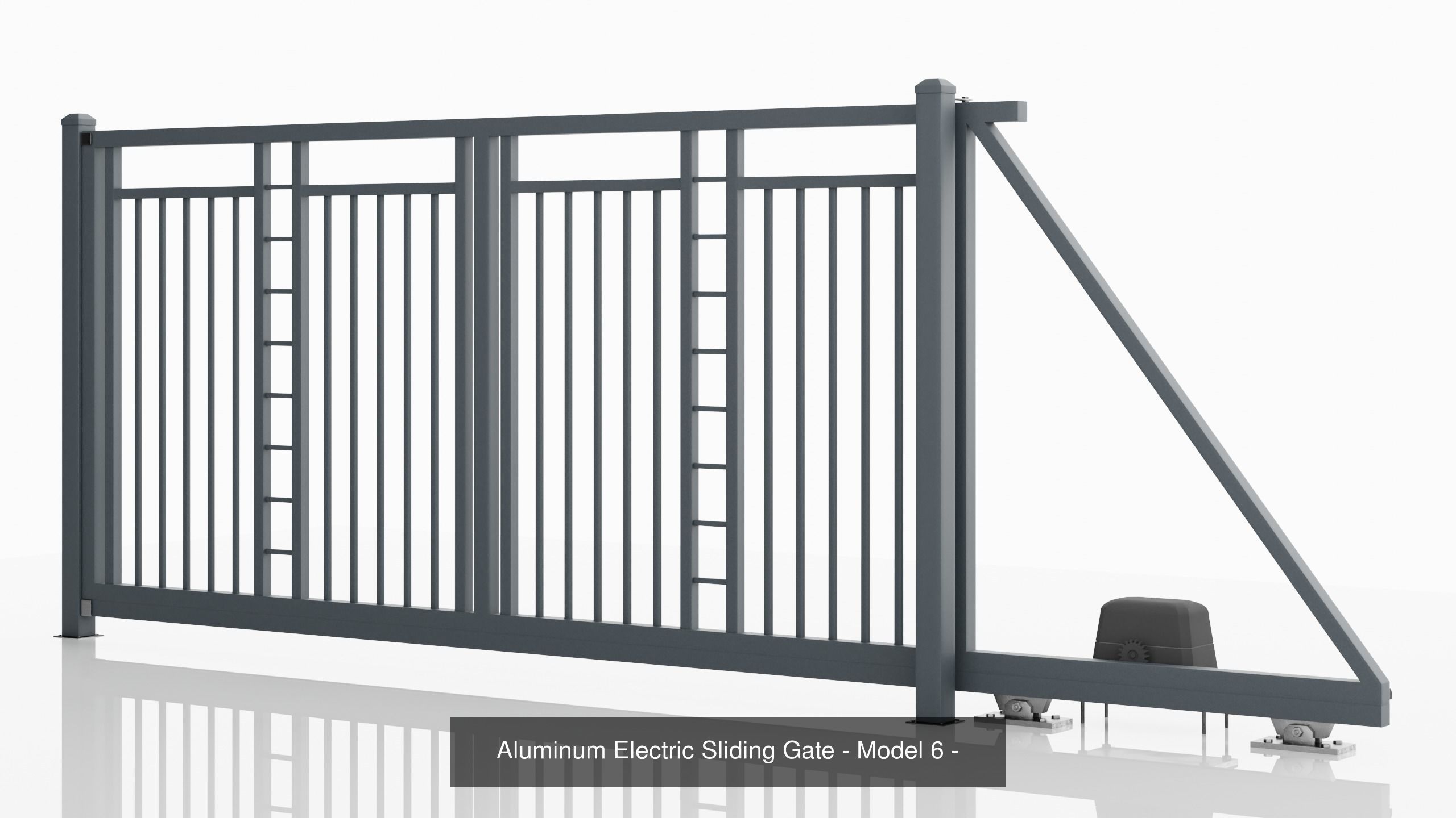 Aluminum Fence Model 6 3D Model Collection_2