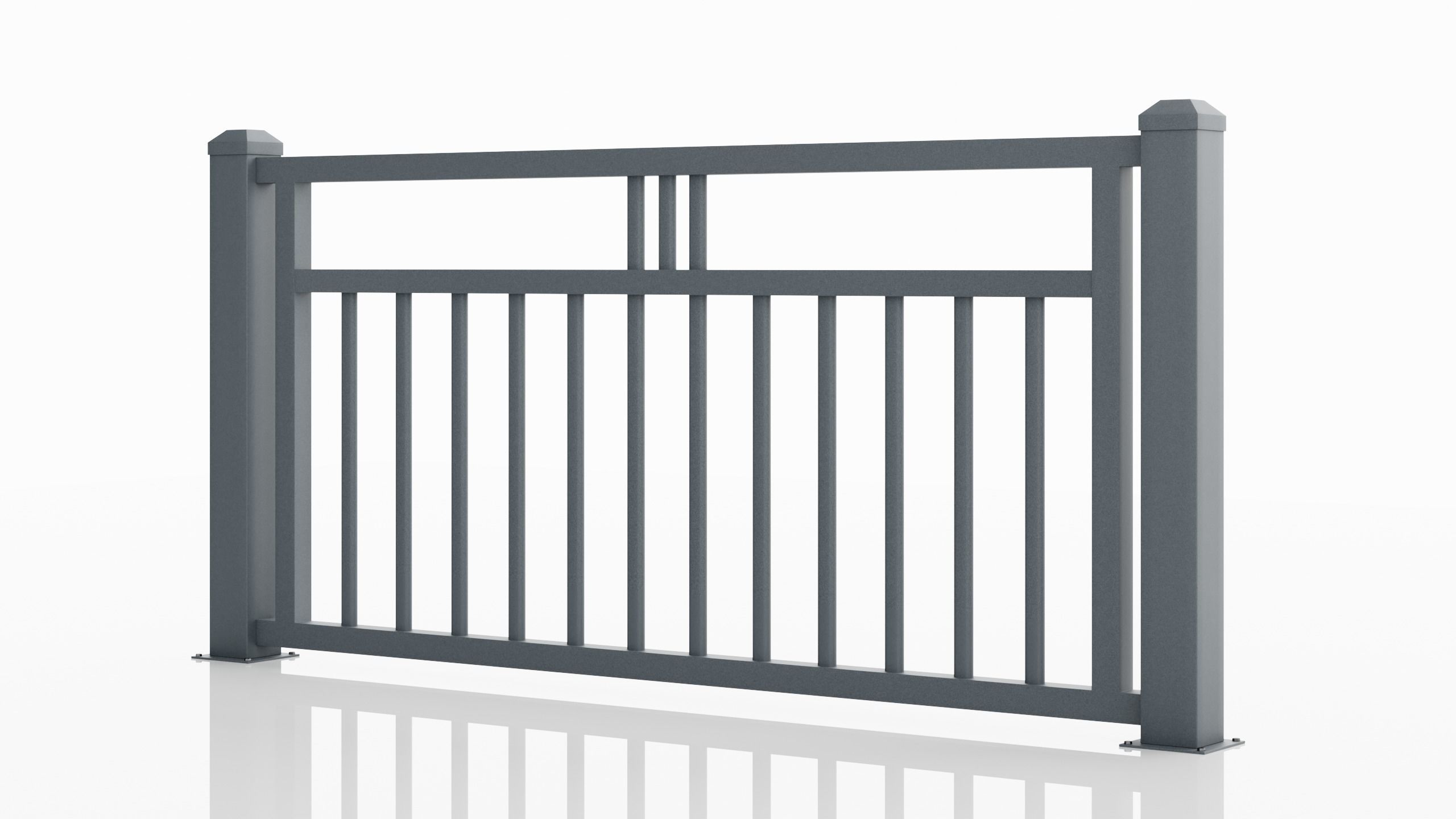 Aluminum Fence Model 6 3D Model Collection_7