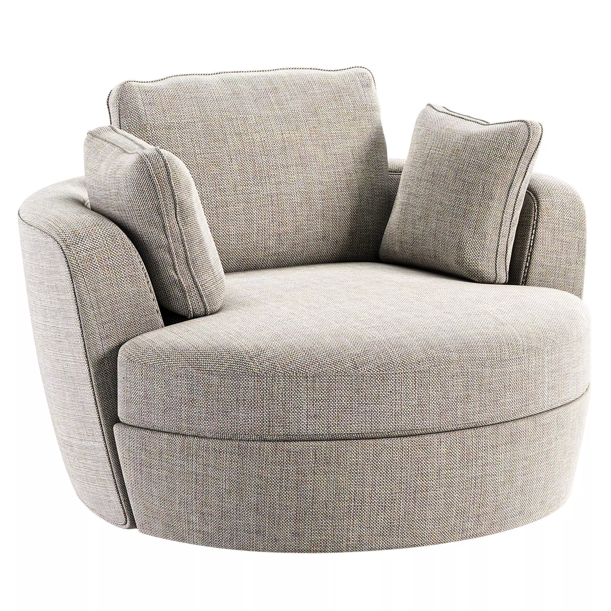 Rondo Armchair by Jamni Low-poly 3D model_0