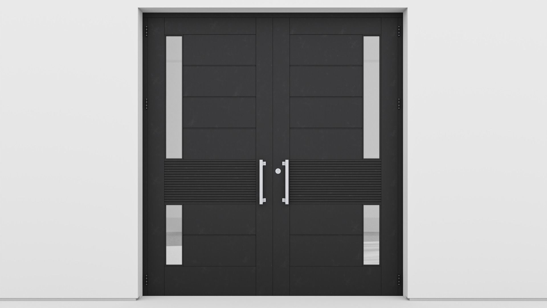 Aluminium door 152 3D model_2
