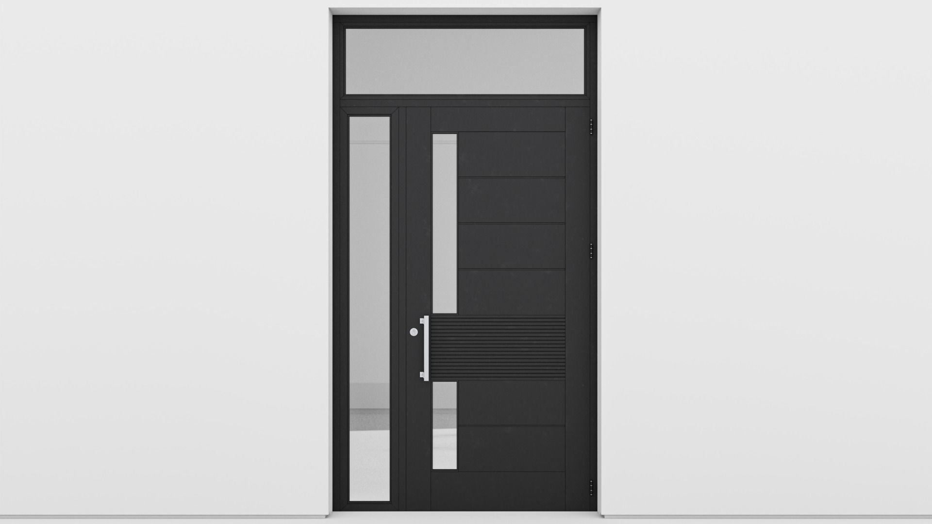 Aluminium door 153 3D model_1