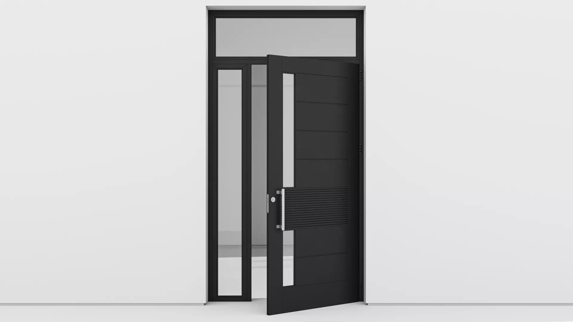 Aluminium door 153 3D model_0