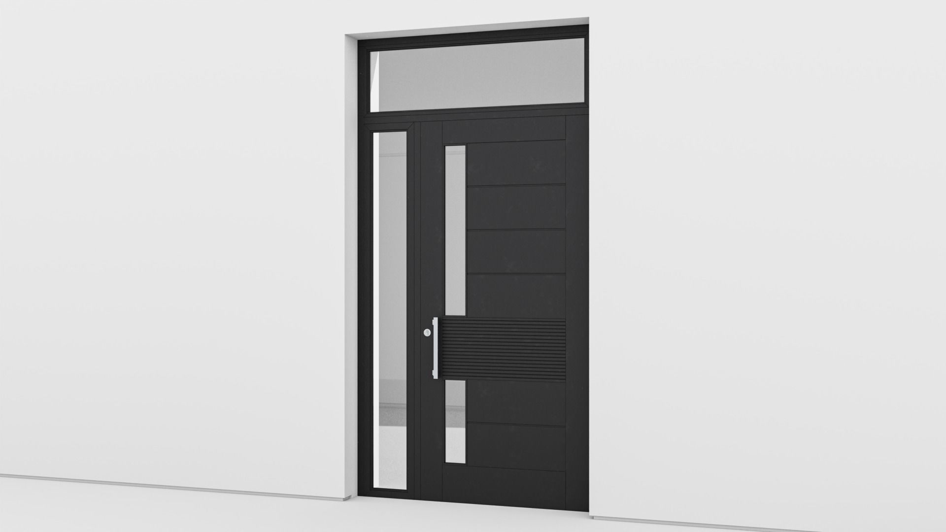 Aluminium door 153 3D model_3