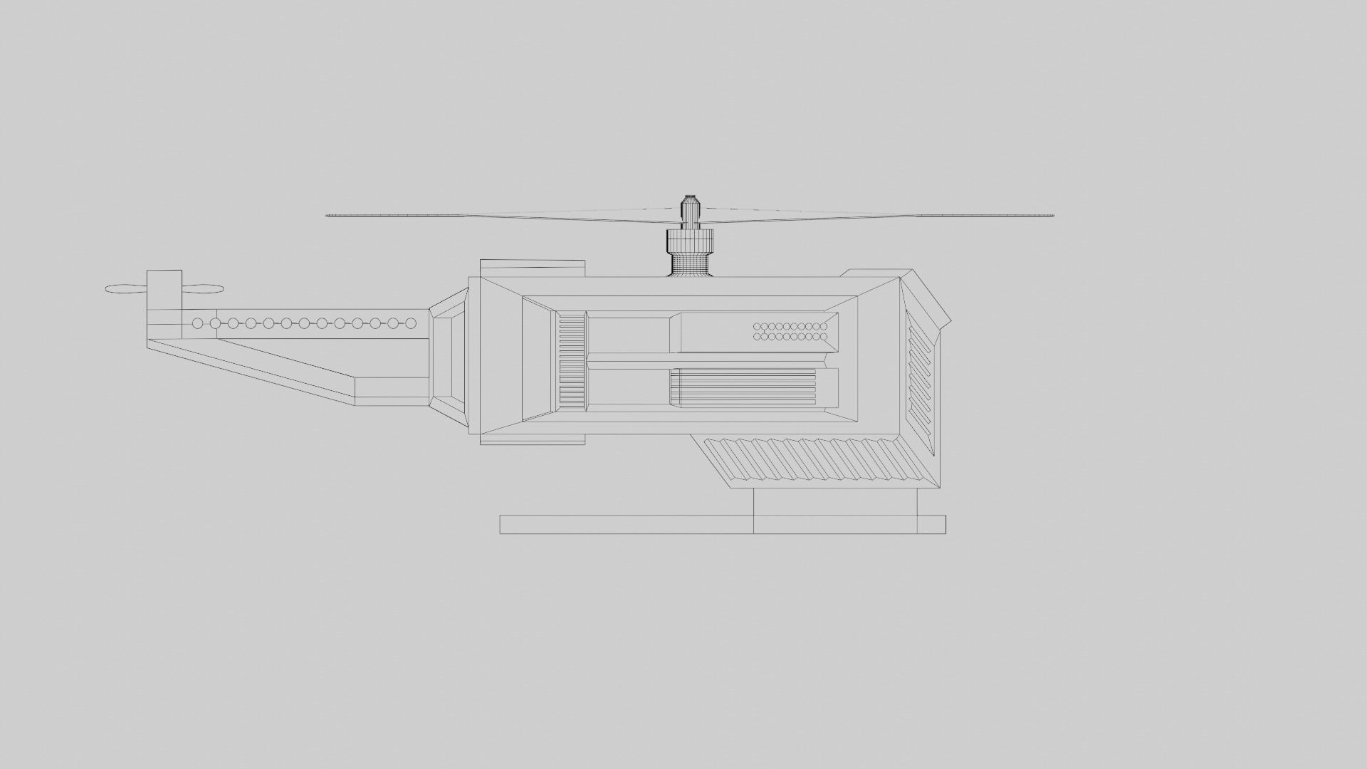 Military Spy Drone 3D model_15