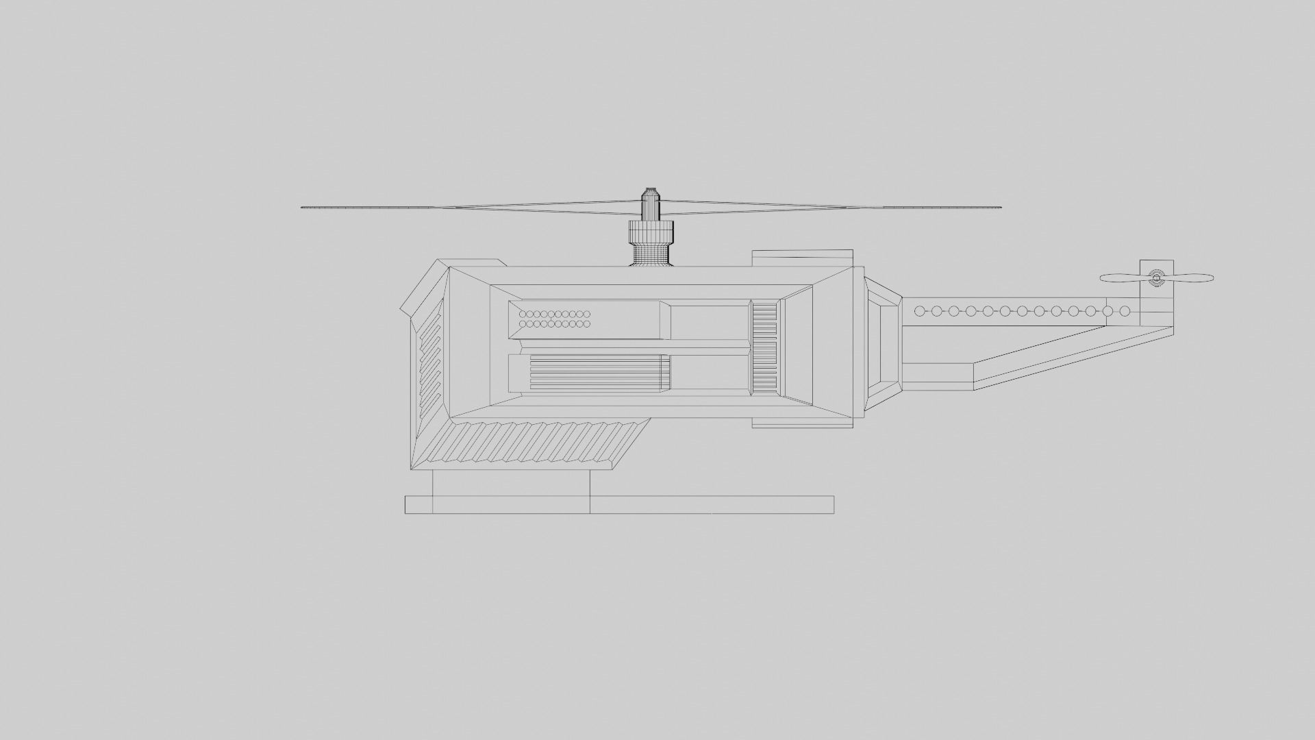 Military Spy Drone 3D model_13