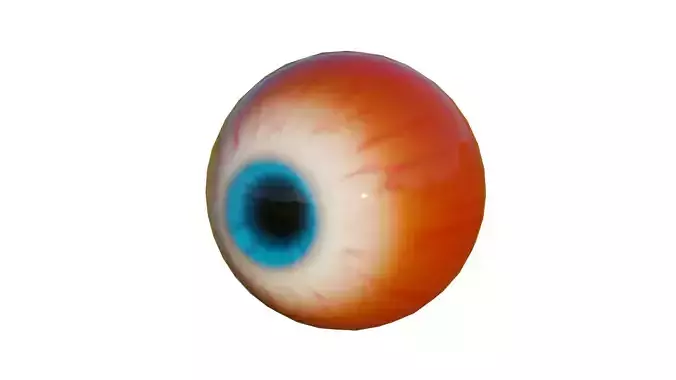 Realistic Eye orange and