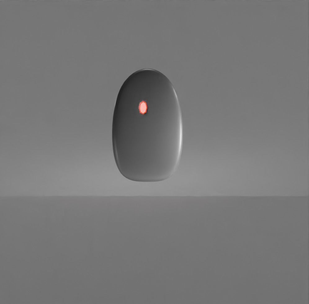 Wireless Mouse Low-poly 3D model_17