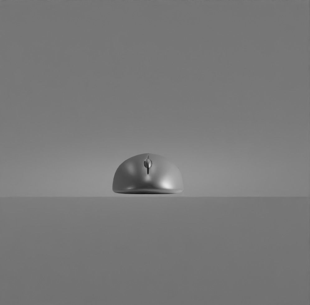 Wireless Mouse Low-poly 3D model_12