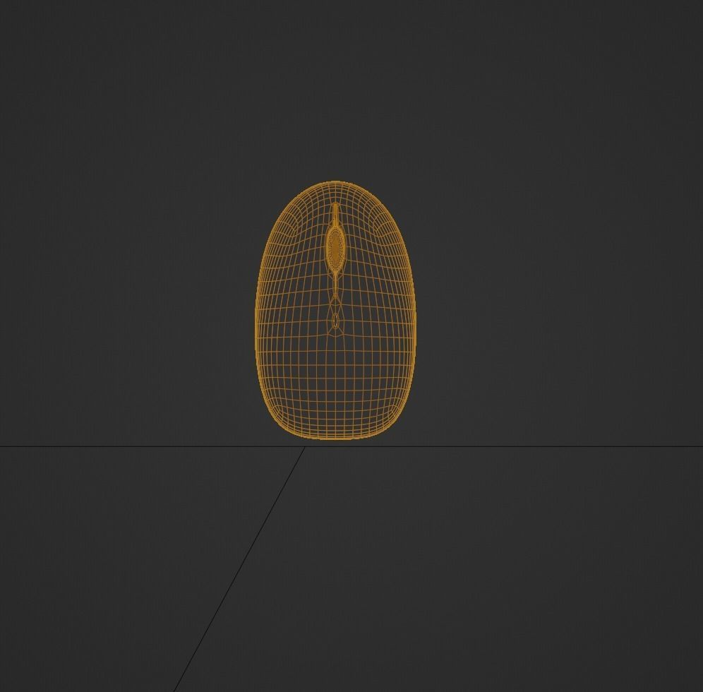 Wireless Mouse Low-poly 3D model_2