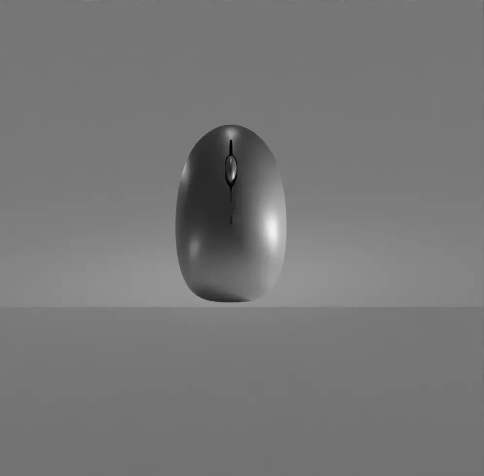 Wireless Mouse Low-poly 3D model_0