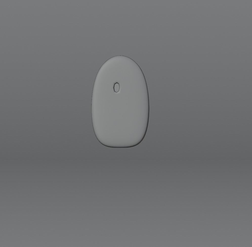 Wireless Mouse Low-poly 3D model_20