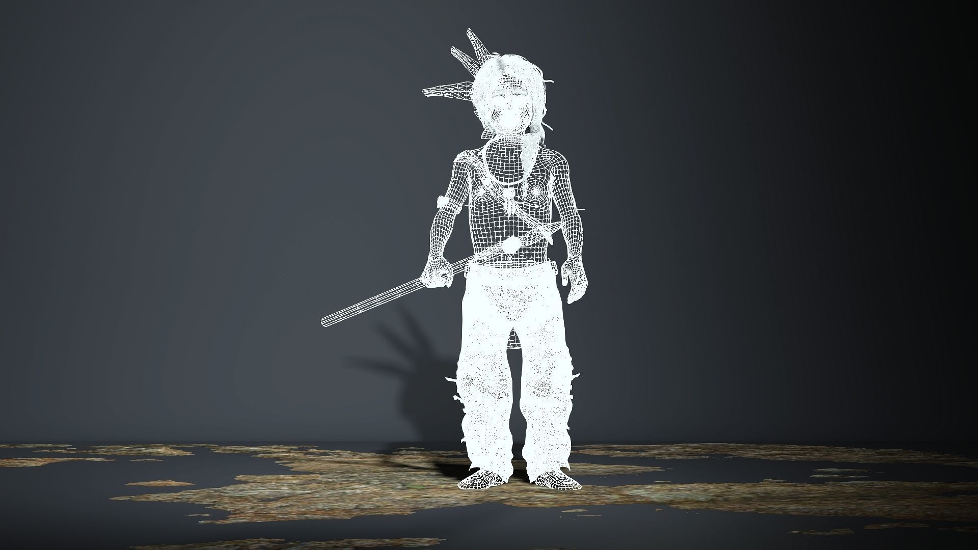 red indian boy High quality character full Rigged and Animated  3D model_11