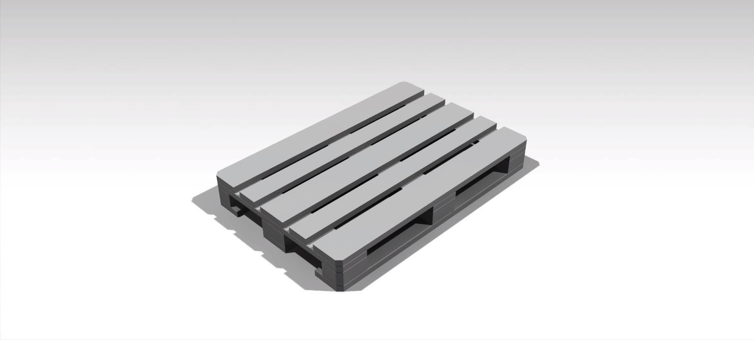 Europallet H0 Free 3D print model_1