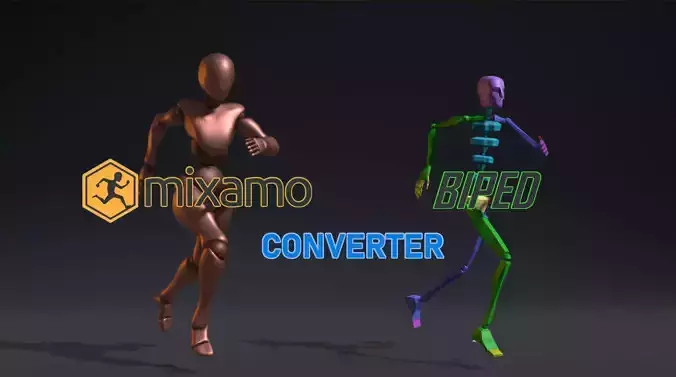 Mixamo To Biped Converter 3D model
